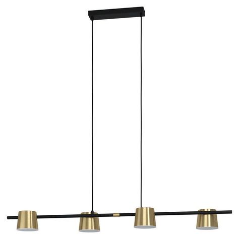LAMPARA DE COLGAR ALTAMIRA ACERO NEGRO GU10 4X4,6W IP20 COD.39985-0