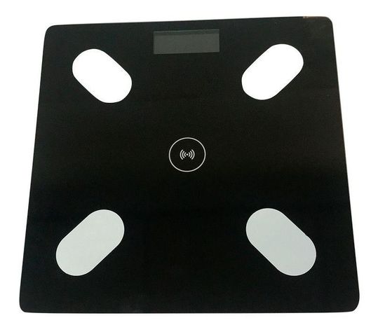 Balanza Digital De Baño Hasta 180 Kg Bluetooth Negra Lcd-0