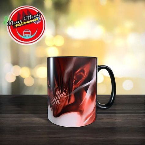 Taza Mágica De Eren Jaeger Vs Titán Acorazado-2
