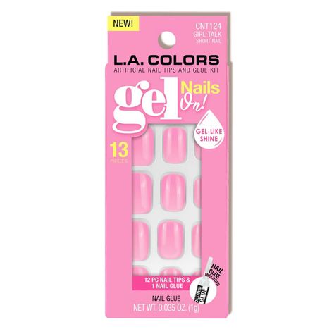 Set de Uñas Gel Press On "Girl Talk" L.A Colors-0