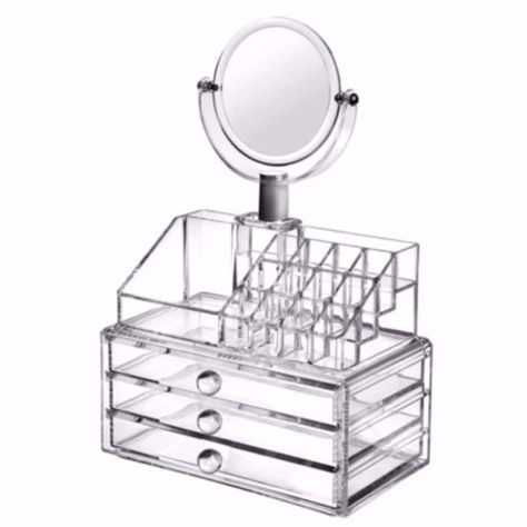Cosmetiquero Acrílico Organizador De Maquillaje-0