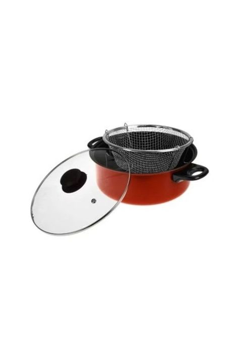 Olla Freidora Con Cesta Y Tapa Para Fre Freir Papa Cocinar-2