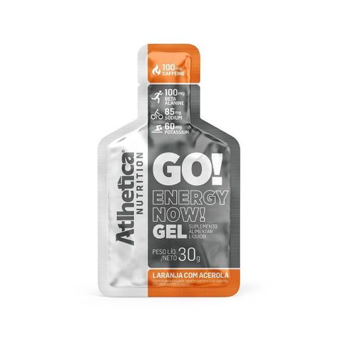 Gel Energizante Go! 10 Unidades  Naranja - Atlhetica-0