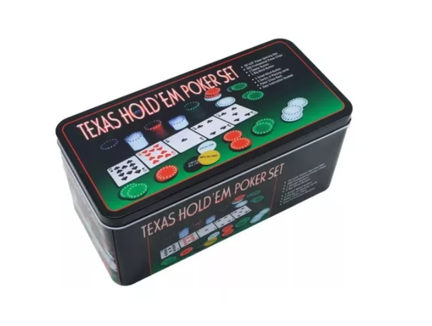 Set Poker 200 Fichas Profesional Caja De Metal-0