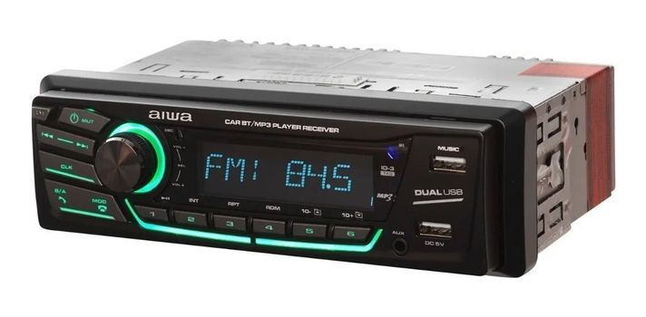 Combo Radio Bluetooth 1 Din + Parlante Auto Aiwa Caw-2016b-4