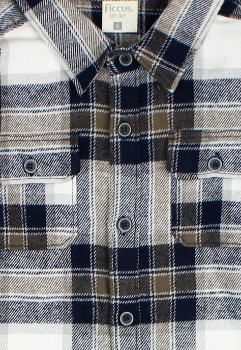 Camisa kids niño escocesa outside 240-2