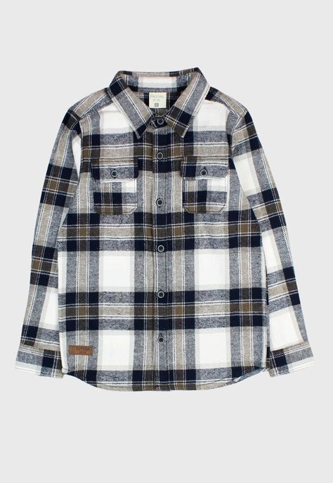Camisa kids niño escocesa outside 240-0