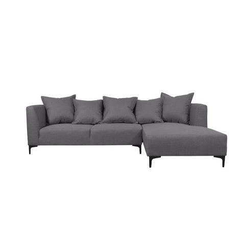 Seccional Cordelia Chenille Tipo Lino Gris-0