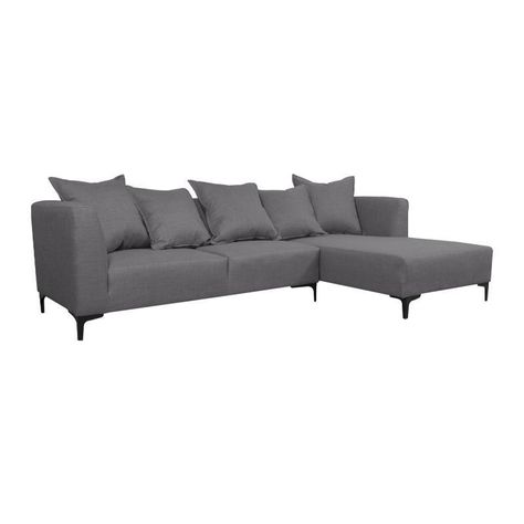 Seccional Cordelia Chenille Tipo Lino Gris-1