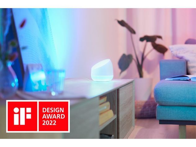Lámpara De Mesa Smart LED WiZ Squire Wi-Fi colores Dual Zona Google Alexa Matter-3