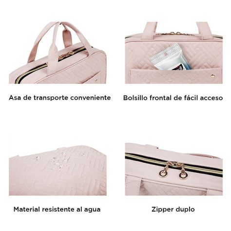 Bagsmart Kit De Viaje AURA - Rosado Suave-5