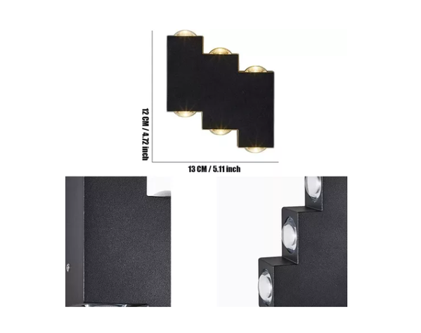 Aplique Lampara Muro Led Luz Interior Exterior -1
