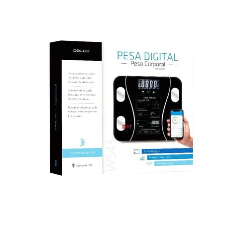 Pesa Digital Smart Con Bluetooth 180kg Con Medidor Imc - Puntostore-1