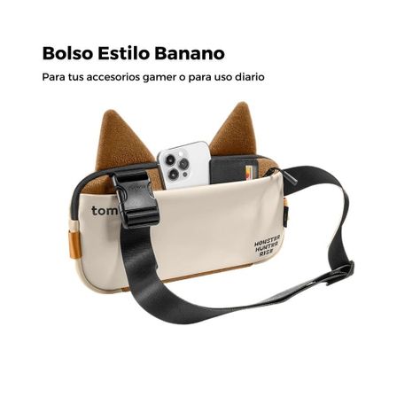 Tomtoc Bolso Sling Monster Hunter Rise para NS/Ipad 8" - Palico-4