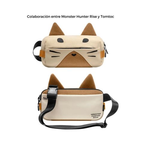 Tomtoc Bolso Sling Monster Hunter Rise para NS/Ipad 8" - Palico-2