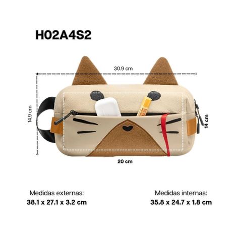 Tomtoc Bolso Sling Monster Hunter Rise para NS/Ipad 8" - Palico-1