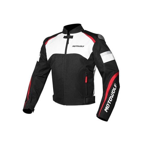 Chaqueta para motociclismo Oxford 610D Motowolf 0509 - Rojo-0