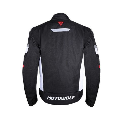 Chaqueta para motociclismo Oxford 610D Motowolf 0509 - Rojo-3