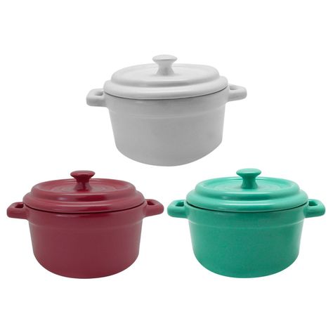 Set de 3 Mini Ollas de Cerámica - KeepHO-0