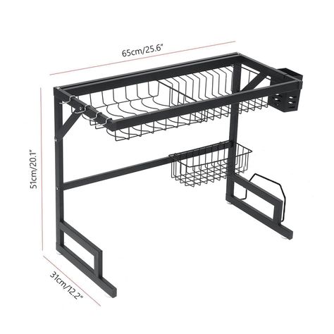 Rack Secador/ Escurridor de Loza - Acero Inoxidable - 65 cm-2