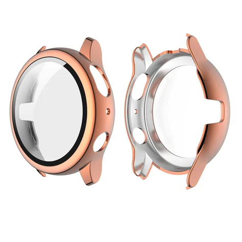 Protector Carcasa Con Vidrio Para Samsung Active 2 40mm / Rosa Gold-0