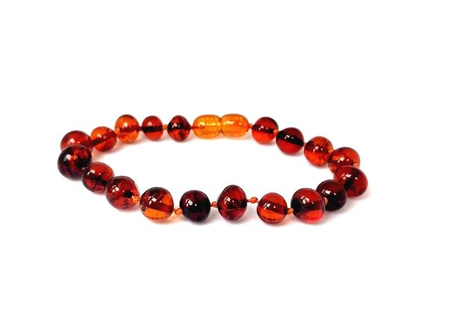 Pulsera adulto ámbar coñac-0