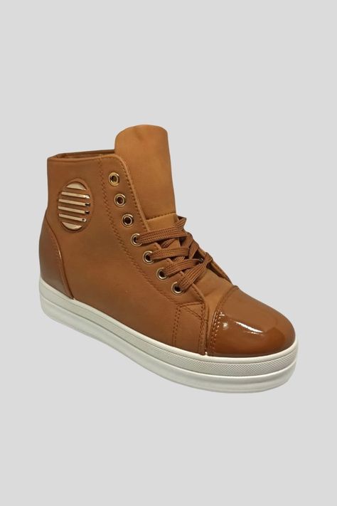 Zapatilla casual con taco interno -0