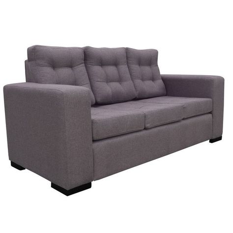 Sofá Antu Chenille Tipo Lino Gris 3 Cuerpos-1