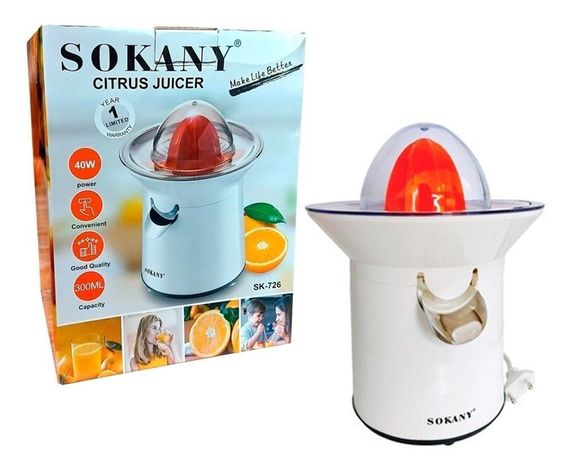 Exprimidor De Jugo Eléctrico Sokany Naranja Sk-726-0