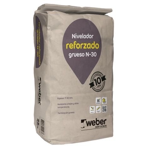 Mortero Reforzado Grueso N30 Saco 25KG-0