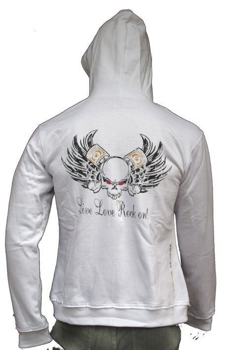 Poleron Mujer Calavera Moto-0