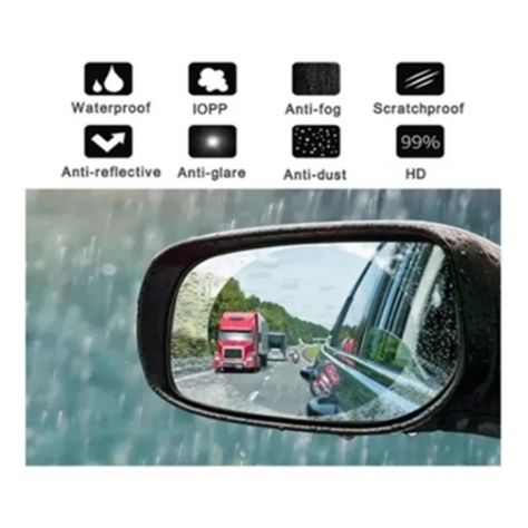 Lamina Mica Antilluvia Impermeable Espejo Retrovisor-2