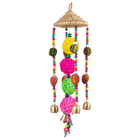 COLGANTE DE VIENTO RATAN 46 CMS LARGO-0