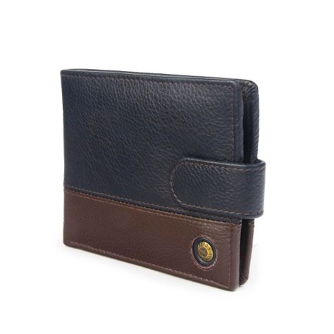 Billetera de hombre Capri 985 Azul/Marrón Gino Rodinis-1