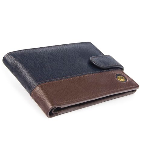 Billetera de hombre Capri 985 Azul/Marrón Gino Rodinis-4