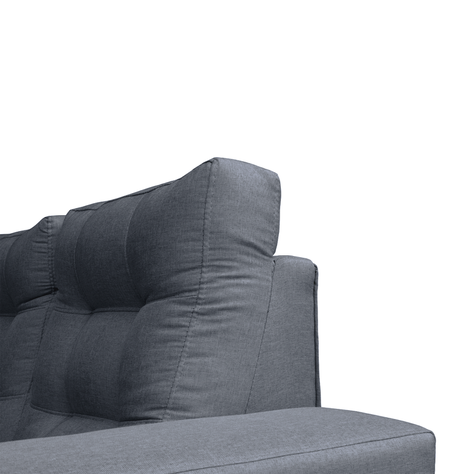 Seccional Antu Chenille Tipo Lino Gris 3 Cuerpos-2