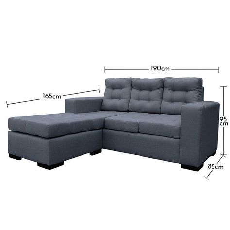 Seccional Antu Chenille Tipo Lino Gris 3 Cuerpos-3