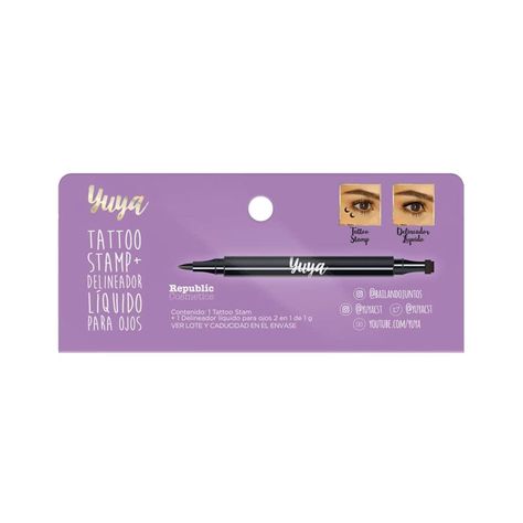 Delineador Líquido 2 en 1 con Estampado "Luna" de Yuya-4