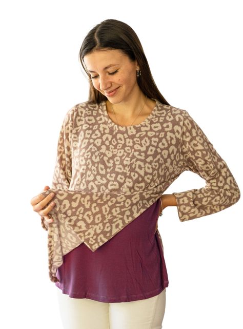Chaleco Maternal y Lactancia Print Rose-1