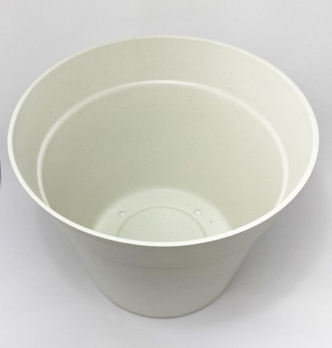 SET 2 MACETAS C/PLATO BIO CLASICO BLANCO 25X17-2