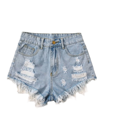 Shorts Mujer Rotos Modernos-0
