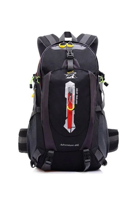 Mochila De Viaje Deportiva Trekking 40 Lts Negro-0