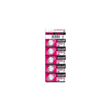 5 Pilas Maxell Cr2016 Tipo Botón - Puntostore-0