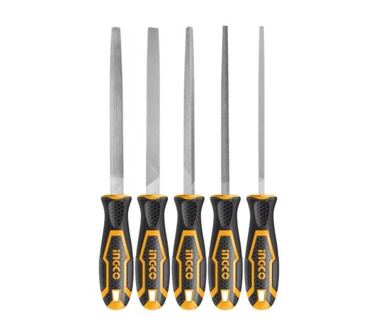 Set Juego De 5 Limas Ingco 8 Pulgadas Acero Indust-3