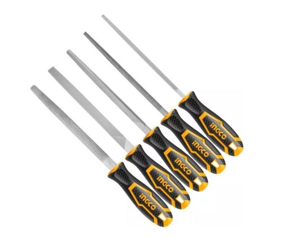 Set Juego De 5 Limas Ingco 8 Pulgadas Acero Indust-2