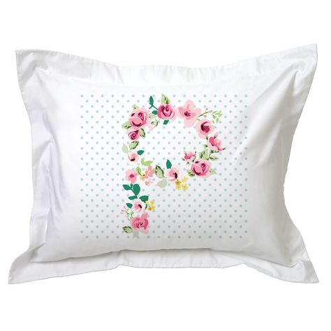 Funda de Almohada, Letras Vintage P-0