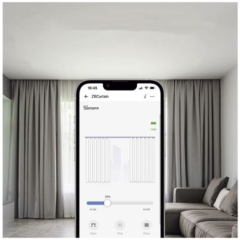 Motor de Cortina Inteligente Zigbee ZBCurtain Sonoff-6