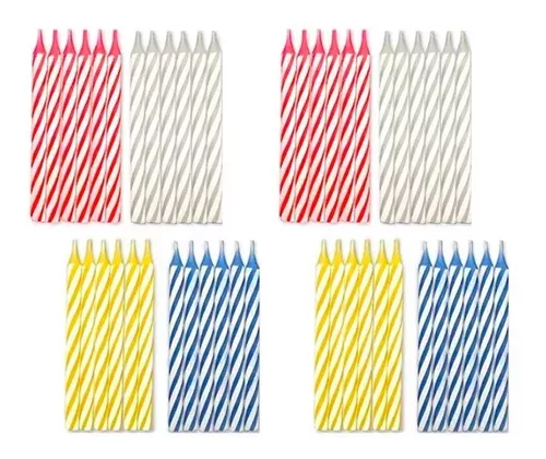 Set 48 Velas De Cumpleaños Vela Decorativa Vela De Torta-1