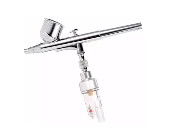 Kit Aerografo Profesional Compresor Filtro Manguera-1