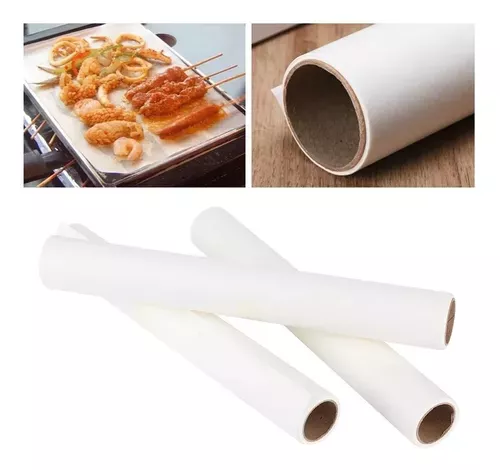 3 Rollos De Papel Mantequilla Papel Para Hornear Papel De 5m-0